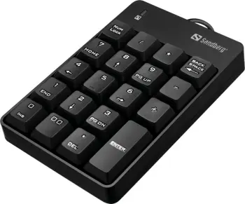 Tastierë Sandberg Numeric, numerike, me kabllo, US, e zezë