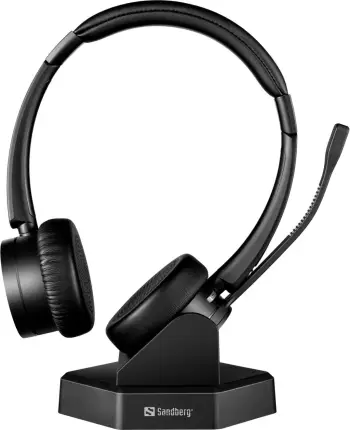 Kufje Sandberg Bluetooth Office Headset Pro +, të zeza