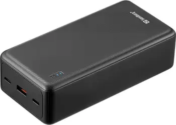 Powerbank Sandberg Saver 27000, 27000 mAh, USB A dhe USB C, e zezë