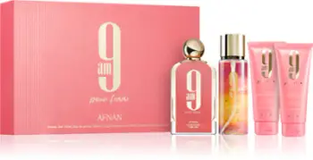 Set Afnan 9AM Pour Femme, 100 ml + 150 ml + 100 ml + 100ml