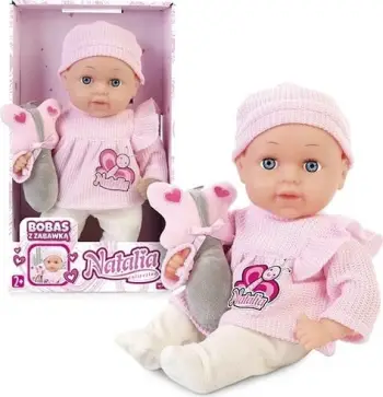 Kukull Artyk Natalia Baby, 33 cm, me lodër flutur, rozë