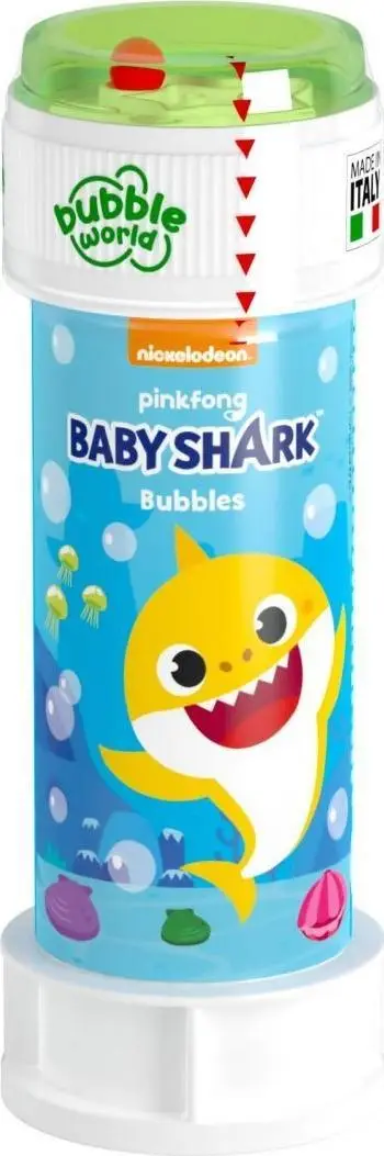 Flluska sapuni Artyk Baby Shark Dulcop, 60ml, shumëngjyrëshe
