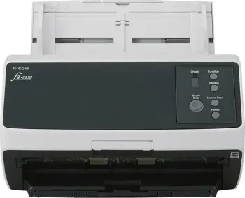 Skaner Ricoh FI-8150, 216 x 355.6 mm, 600 x 600 DPI, 50 ppm, Grayscale, Monochrome, ADF + Manual feed, Zi, Gri
