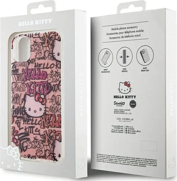 Mbulesë telefoni Hello Kitty HKHCN61HDGPTP, për iPhone 11 Xr 6.1", TPU, rozë - 3