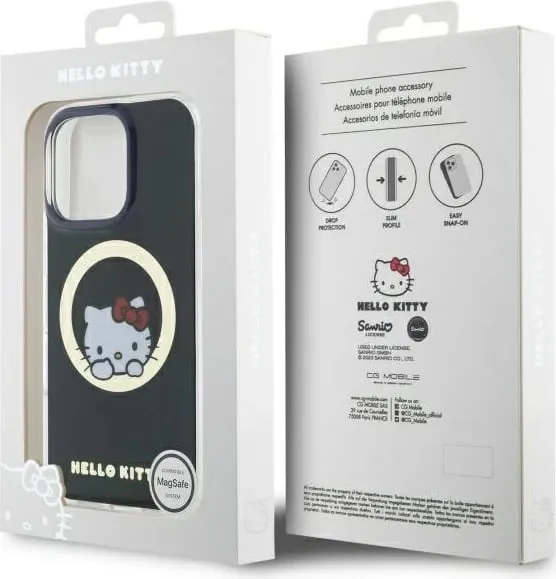 Mbështjellës Hello Kitty IML Sweet Kitty MagSafe për iPhone 16 Pro Max, Zi - 2