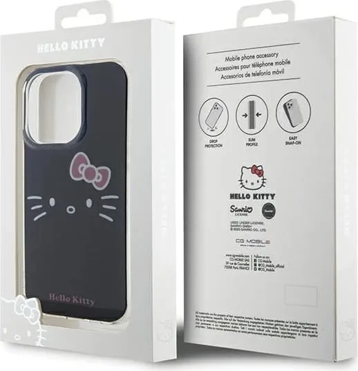 Mbulesë telefoni Hello Kitty HKHCP13LHKHLK për iPhone 13 13 Pro 6.1", hardcase TPU, e zezë - 3