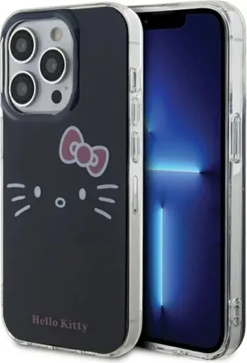 Mbulesë telefoni Hello Kitty HKHCP13LHKHLK për iPhone 13 13 Pro 6.1", hardcase TPU, e zezë
