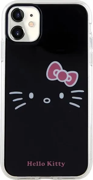 Mbulesë telefoni Hello Kitty HKHCN61HKHLK, për iPhone 11 Xr 6.1", hardcase, e zezë - 2