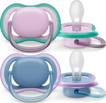 Biberonë qetësues Philips Avent Ultra Air SCF085/34, 6-18 muaj, set 2 copë, për vajza