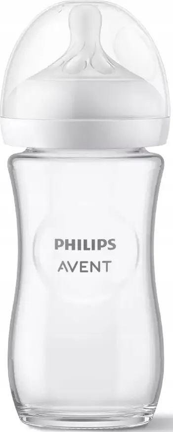 Biberon qelqi Philips Avent SCY933/01 Natural Response, 240 ml, pa BPA, transparent