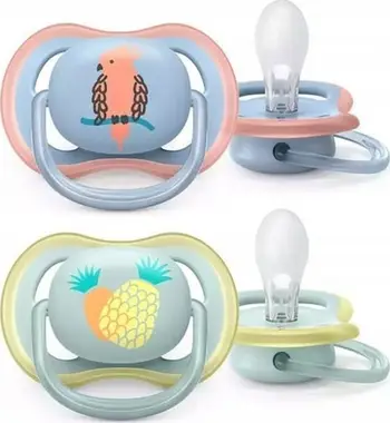 Qetësues Avent Ultra Air Tropical, 0-6m, set 2 copë, shumëngjyrëshe