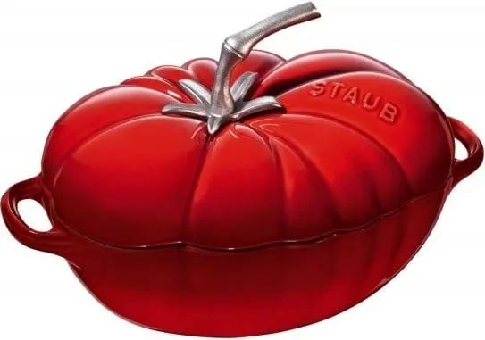 Enë pjekje STAUB Tomato, 2.5L, rrumbullakët, e kuqe - 1