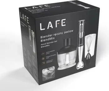 Blender Lafe BlendMix, 800W, gotë plastike, thika inoksi, e zezë-argjendtë