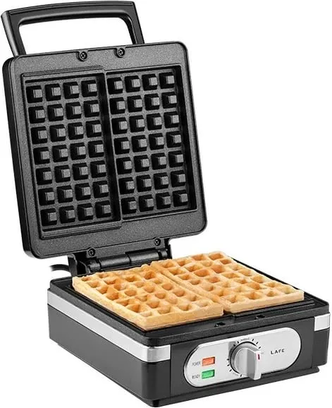 Aparat për gofra Lafe WaffleMaster 1400W, plastikë, zi - 1