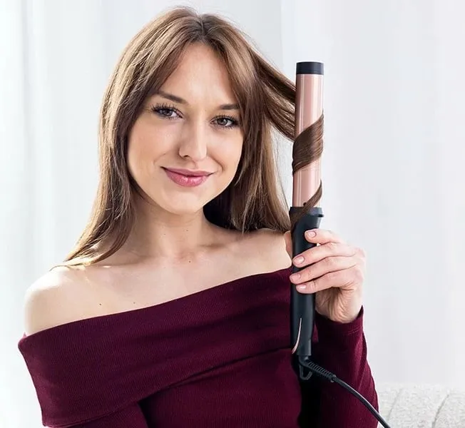 Lok për flokë Lafe Sleek & Shine Curler 32 mm, e zezë/kupër - 4