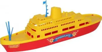 Lodër anije Polesie "Transatlantyk", e kuqe / e verdhë