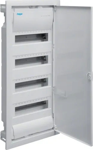 Panel për shpërndarës Hager Modular VOLTA 4x12 IP30, i bardhë - 1
