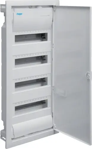 Panel për shpërndarës Hager Modular VOLTA 4x12 IP30, i bardhë