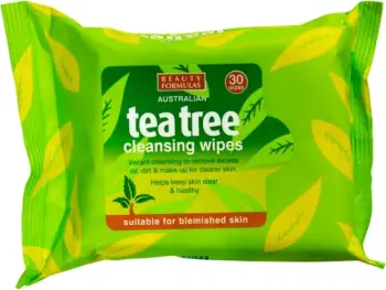 Peceta të lagura Beauty Formulas Tea Tree, 30 copë