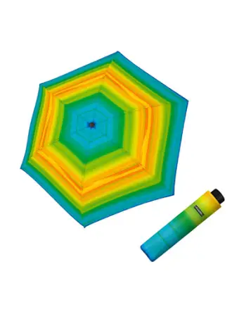 Çadër e palosshme për femra Doppler Fiber Havanna Happy Green, shumëngjyrëshe