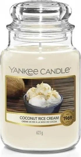 Qiri aromatik Yankee Candle Coconut Rice Cream, 623 g