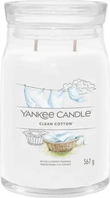 Qiri aromatik Yankee Candle Clean Cotton 567g
