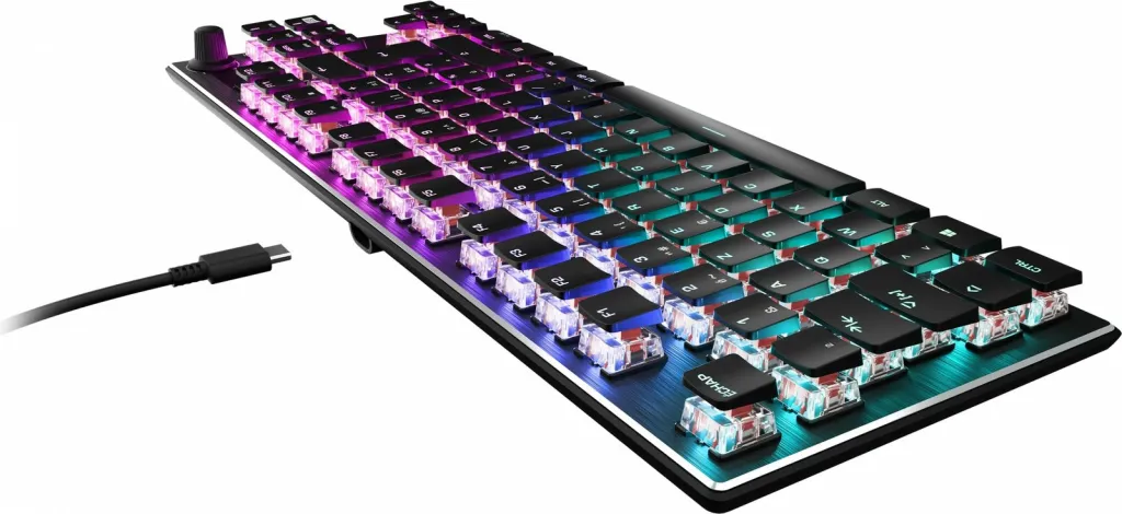Tastierë mekanike Turtle Beach Vulcan TKL, RGB, QWERTZ, e zezë - 3