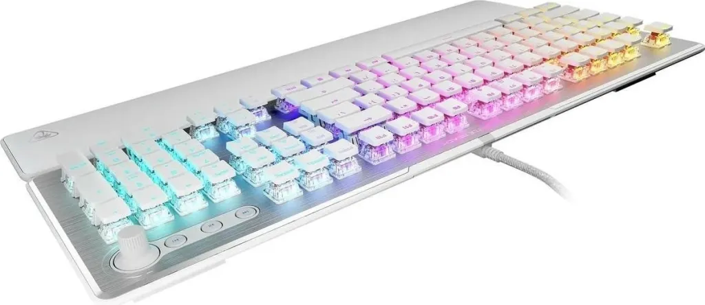 Tastierë gaming Turtle Beach Vulcan II Max, RGB, e bardhë - 3