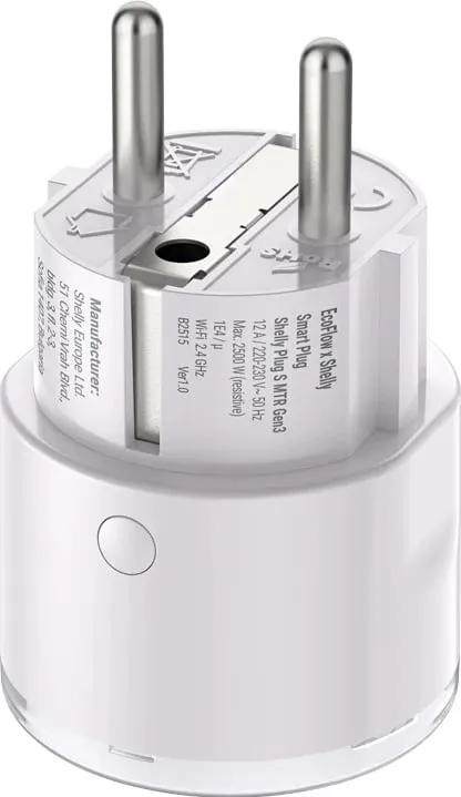 Prizë inteligjente EcoFlow x Shelly Smart Plug, Wi-Fi/Bluetooth, e bardhë - 2