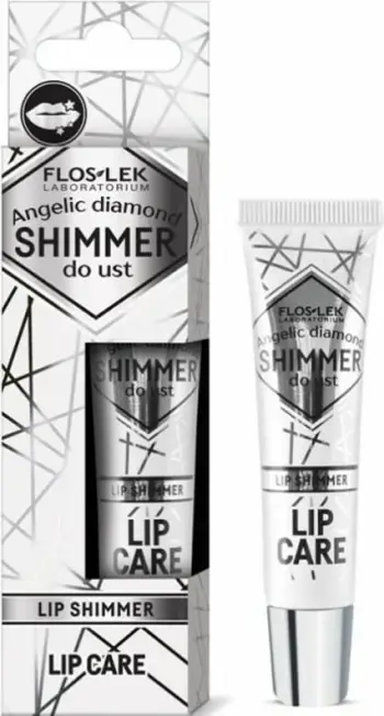 Shimmer për buzë Floslek Angelic Diamond transparent 10g