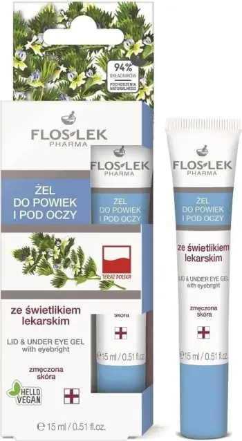 Xhel për lëkurën rreth syve Floslek Care Soothing, 15 ml