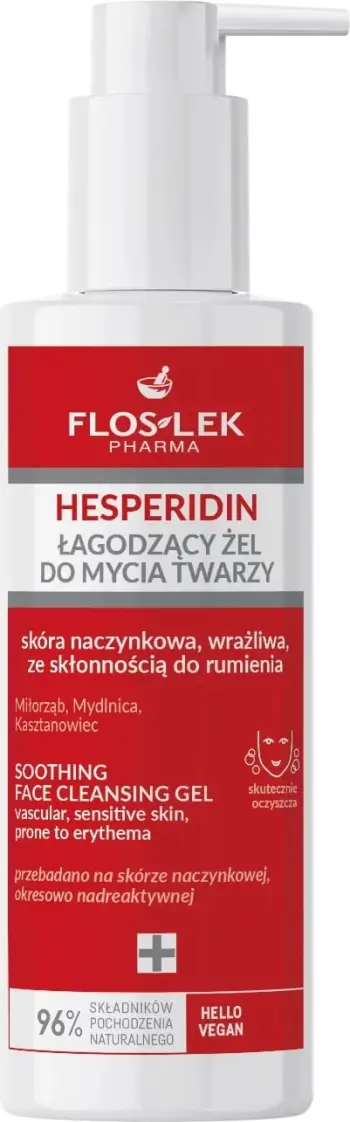 Xhel pastrues fytyre Floslek Hesperidin, 175ml, për lëkurë kuperoze