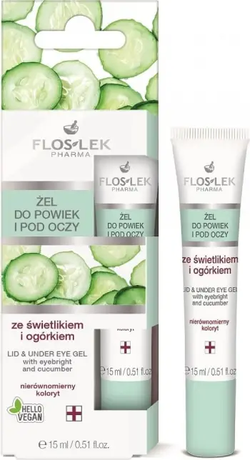 Xhel për sy dhe nën sy Floslek me Lightsome dhe kastravec për femra, 15ml