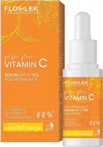Serum për fytyrë Floslek Vitamin C Brightening VIT C 10% për femra, 30ml