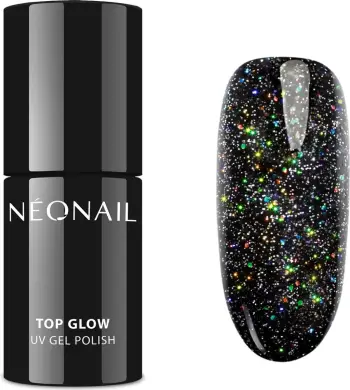 Llak për thonj NeoNail Top Glow Hybrid Top Multicolor Holo 7.2ml Multicolor Holo