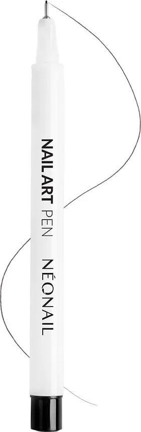 Pen për dekorime thonjsh NeoNail 0.1mm për femra, e zezë, 1 copë - 1