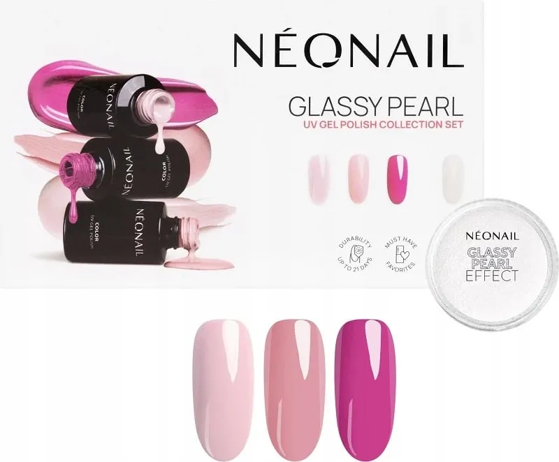 Set për manikyr për femra NeoNail Glassy Pearl, 4 copë - 1