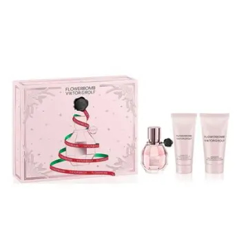 Set Flower Bomb Viktor & Rolf, Eau De Parfum 30 ml + Losion trupi 50 ml + Xhel dushi 40 ml