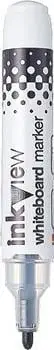 Marker për tabele uni-ball Inkviewboard PWB-202, majë e rrumbullakët, trup transparent, i zi