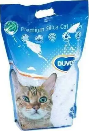 Rërë higjienike për mace Duvo Plus Premium Silica Sand, 5L, silikoni, e bardhë
