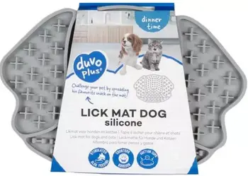 Tapet lëpirës për qen Duvo+ Lick Mat Dog, silikon, i gjelbër