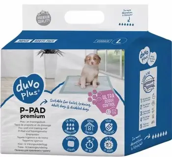 Peceta higjienike për qen Duvo+ P-Pad Premium Odor Control L, 30 copë, 45x60cm