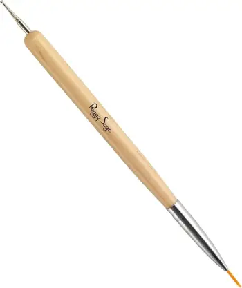 Furçë për dekorim thonjsh 2-në-1 Peggy Sage 149554, 1 copë
