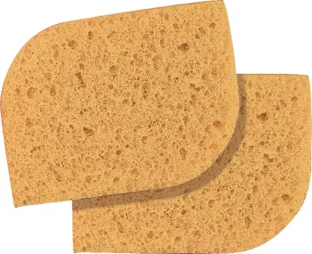 Set sfungjerë për heqjen e grimit Peggy Sage, 2 copë, bezhë