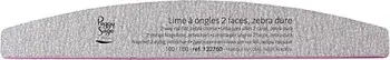 Lima për thonj Peggy Sage 2-Way Zebra Coarse 100/100 formë hëne, 1 copë