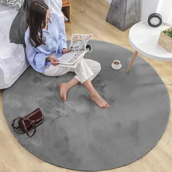 Tepih Strado Round Rug Rabbit, 140x140, i hirtë