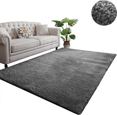 Tapet Strado Rug Alpaca 120x160 cm, mikrofibër, gri - 1