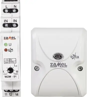 Çelës automatik ndriçimi Zamel Twilight SOS-01, 16A, 230V, me sondë, i bardhë
