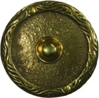 Buton dekorativ i ziles Zamel, 1 A, 50 V, i artë