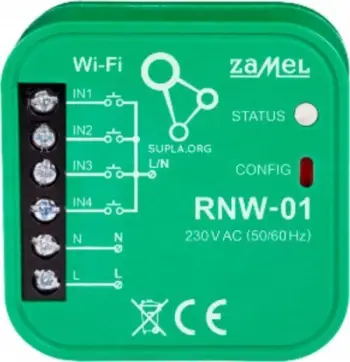 Ndërfaqe Wi-Fi Zamel RNW-01, 4 hyrje, montim i fshehtë, e bardhë